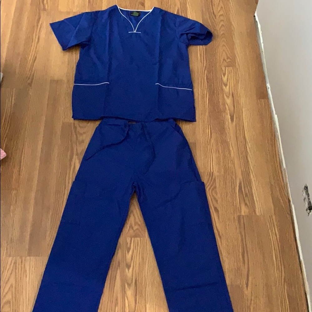 Royal blue scrubs